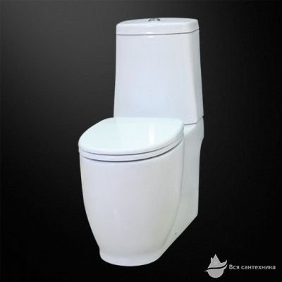 3010124 Prestige Унитаз напольный 365*705 мм Extra Clean + бачок + крышка плавного опускания