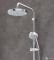 27394001 New Tempesta Cosmopolitan Душевая система с верхним душем 200 мм, кронштейн 390 мм и ручным душем 100 мм 4 режима 27573001, хром
