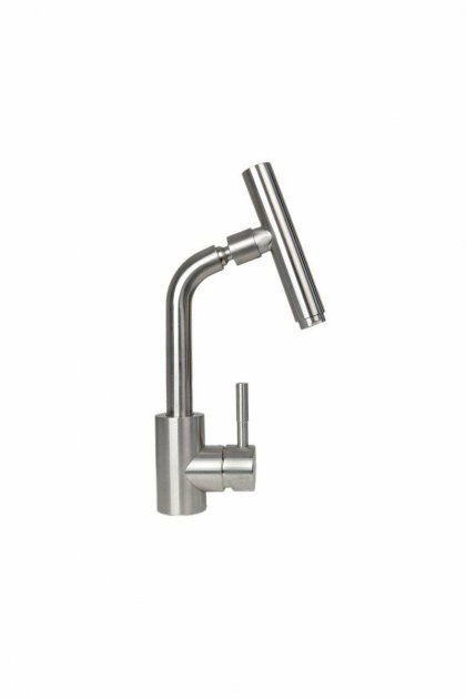 Змішувач GERMECE 8302 SK з поворотним зливом, Сталевий (000013133)