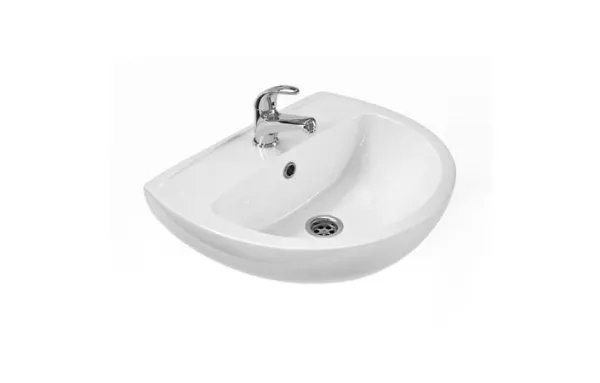 Умивальник напівкруглий Kolo Freja з отвором та переливом, 50х41 см, Білий (L71150000)