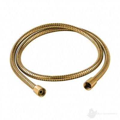 UKR-01004G Шланг душевой, длина 1500 мм, с оплеткой из нержавеющей стали, золото