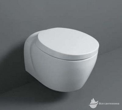 BO18 Bohemien Унитаз подвесной 36*54 см + крепление скрытого монтажа F 85 + крышка плавного опускания BO 002