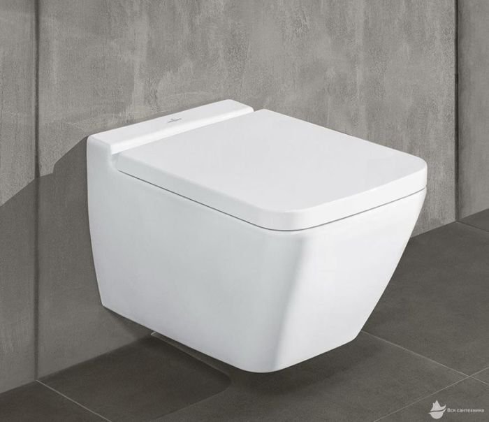 4664R0R1 Finion CeramicPlus Унитаз подвесной DirectFlush 37*56 мм + 9M88S1R1 Крышка с функцией Quick Release и Soft Closing