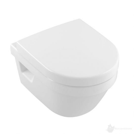 4687HRR1 VILLEROY&BOCH Architectura Унитаз подвесной + сиденье, 35х48 см