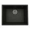 Гранітна мийка для кухні Platinum 5444 OASIS матова Графіт