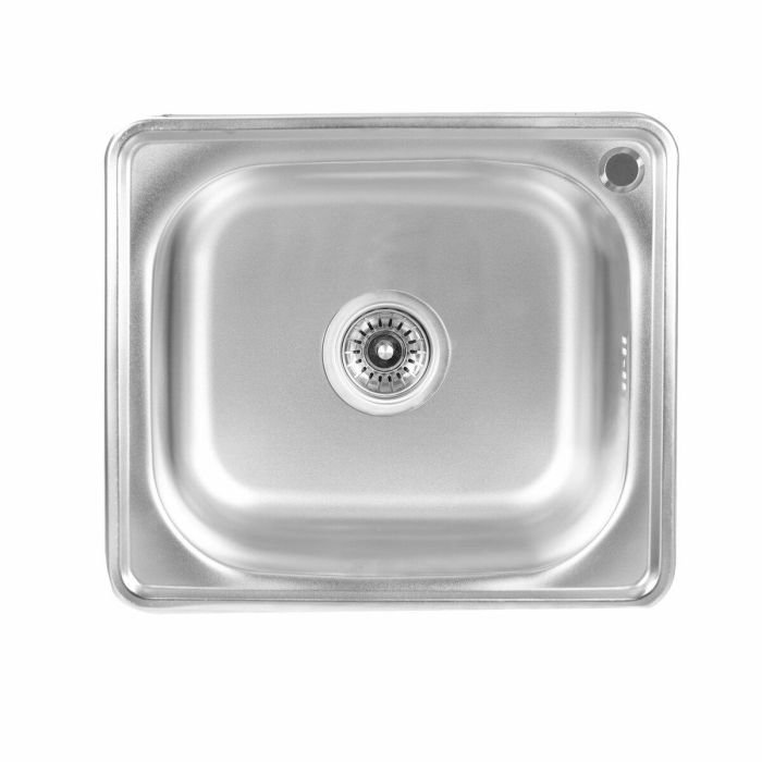 Кухонная мойка Platinum 4842 из нержавеющей стали 0,6 мм, 48x42 см, Прямоугольная, Сатин (SP000016241)