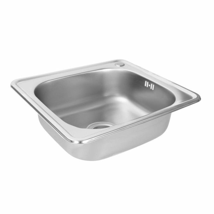 Кухонная мойка Platinum 4842 из нержавеющей стали 0,6 мм, 48x42 см, Прямоугольная, Сатин (SP000016241)
