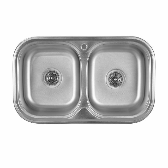 Кухонная мойка Platinum ДЕКОР 7848D из нержавеющей стали 0,8 мм, 78x48 см, Овальная (SP000000524)