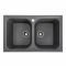 Кухонная мойка Platinum 7950 Equatoria гранитная глянцевая с креплением, 79x50 см, Серый муссон (SP000035797)