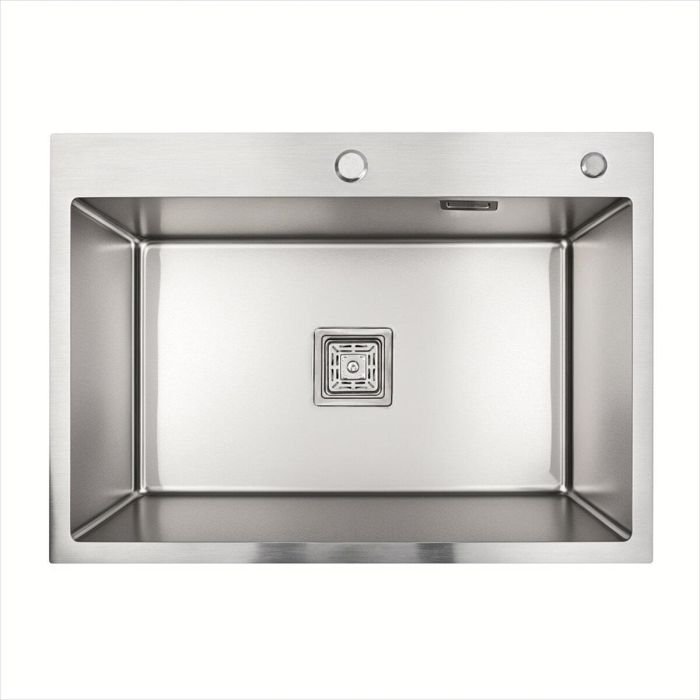 Кухонная мойка Platinum Handmade HSB из нержавеющей стали 3 мм, 70x50x23 см, Прямоугольная (SP000037022)