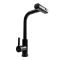 Смеситель кухонный XK09B Platinum PVD 2jet однорычажный с выдвижным изливом, Черный (SP000040464)