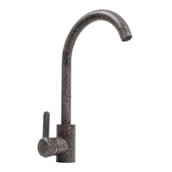 Смеситель кухонный Platinum 7990 NEST поворотный, однорычажный из нержавеющей стали, Микс (SP000041080)