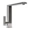 Смеситель кухонный Platinum 30 FHP (8569S) поворотный, однорычажный из нержавеющей стали, Серый (000032603)