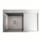 Кухонная мойка Platinum Handmade 78*50В из нержавеющей стали 3.0 мм, 78x50x22 см, Квадратный сифон, Серая