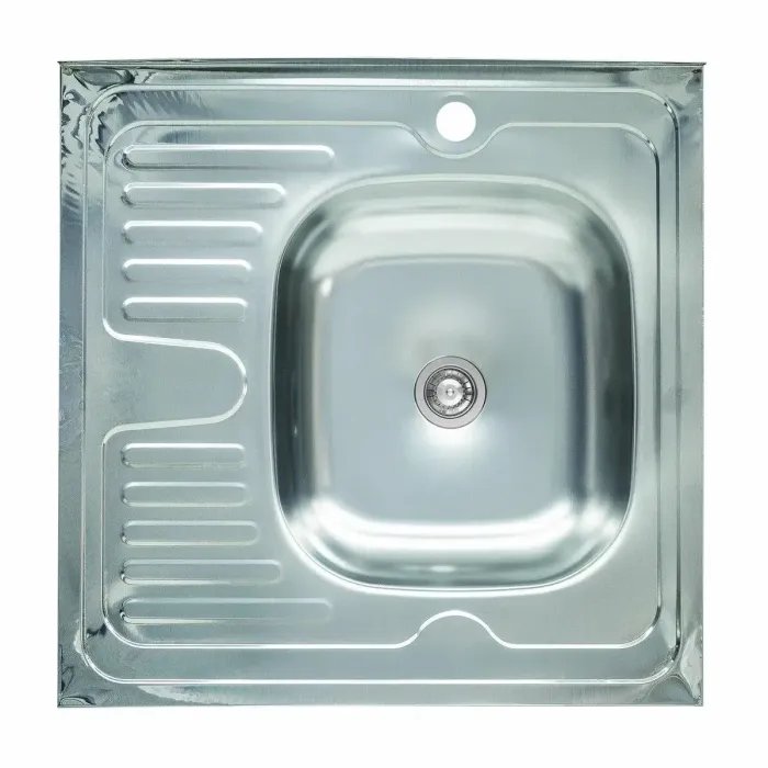 Кухонная мойка Рlatinum 6060 R из нержавеющей стали 0,4 мм, 60,5x60,5 см, Квадратная (000000412)