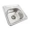 Кухонная мойка Рlatinum ДЕКОР 3838 из нержавеющей стали 0,6 мм, 38x38 см, Квадратная (000000214)