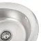 Кухонная мойка Рlatinum ДЕКОР 490 из нержавеющей стали D=49 см, 0,6 мм, Круглая (000007854)