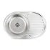 Кухонная мойка Platinum ДЕКОР 7750 из нержавеющей стали 0,8 мм, 77x50 см, Овальная (000000487)