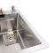 Кухонная мойка со смесителем Platinum Handmade "ВОДОСПАД" 75*45B PVD из нержавеющей стали, 78x45x21 см, Сатин