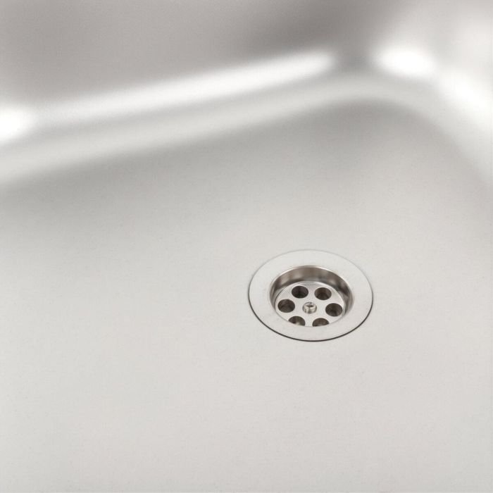 Кухонная мойка Рlatinum 6050 L из нержавеющей стали 0,5 мм, 60x50 см, Прямоугольная, Сатин (SP000009780)