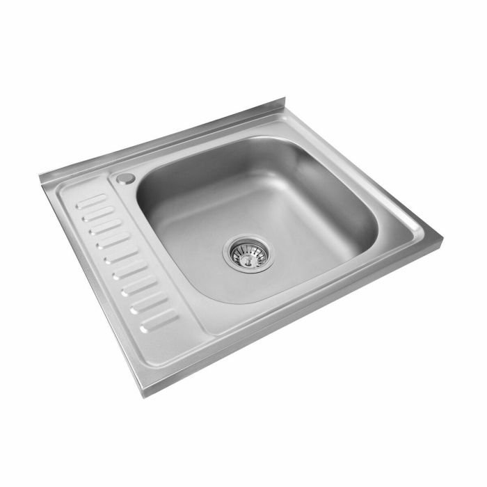 Кухонная мойка Рlatinum 6050 R из нержавеющей стали 0,5 мм, 60x50 см, Прямоугольная, Сатин (SP000009781)
