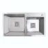 Кухонная мойка Platinum Handmade HDB из нержавеющей стали 3 мм, 75x41x23 см, Прямоугольная (000039097)