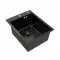 Кухонная мойка Platinum Handmade PVD HSBB из нержавеющей стали 3 мм, 40x50x22 см, Прямоугольная, Черная