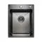 Кухонная мойка Platinum Handmade PVD HSBB из нержавеющей стали 3 мм, 40x50x22 см, Прямоугольная, Черная