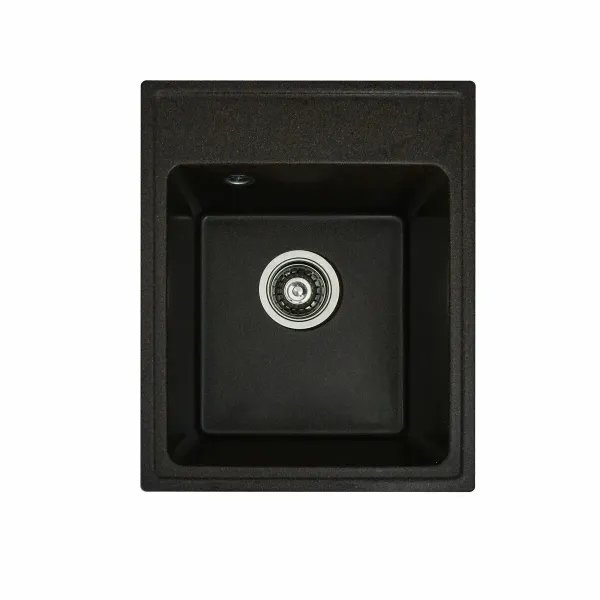 Кухонная мойка Platinum 4050 RUBY гранитная глянцевая с креплением, 40x50 см, Шоколад (000024954)