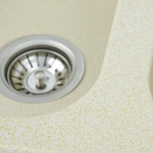 Кухонная мойка Platinum 7648W TWIN гранитная глянцевая с креплением, 76x48 см, Песок (000024930)