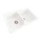 Кухонная мойка Platinum 7950 Equatoria гранитная глянцевая с креплением, 79x50 см, Белоснежная (000035783)