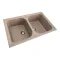 Кухонная мойка Platinum 7950 Equatoria гранитная глянцевая с креплением, 79x50 см, Карамель (000035791)