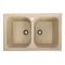 Кухонная мойка Platinum 7950 Equatoria гранитная глянцевая с креплением, 79x50 см, Песок (000035793)