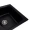 Кухонная мойка Platinum 7950 Equatoria гранитная глянцевая с креплением, 79x50 см, Черный (000035799)