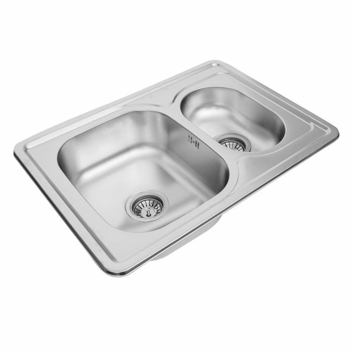 Кухонная мойка Рlatinum ДЕКОР 7050D из нержавеющей стали 0,8 мм, 70x50 см, Прямоугольная (SP000013152)