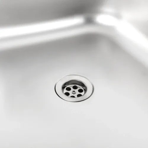 Кухонная мойка Рlatinum 8060 L из нержавеющей стали 0,5 мм, 80x60 см, Прямоугольная, Сатин (000000588)