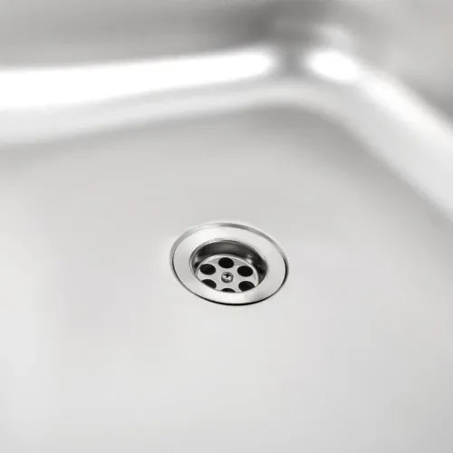 Кухонная мойка Рlatinum 8060 R из нержавеющей стали 0,5 мм, 80x60 см, Прямоугольная, Сатин (000000592)
