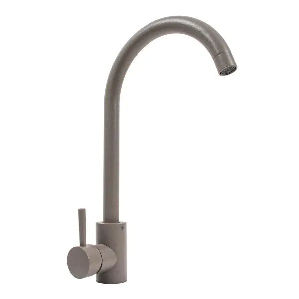 Смеситель кухонный Platinum 56 B NESP (3008 А) поворотный, однорычажный из нержавеющей стали, Дюна (000041051)