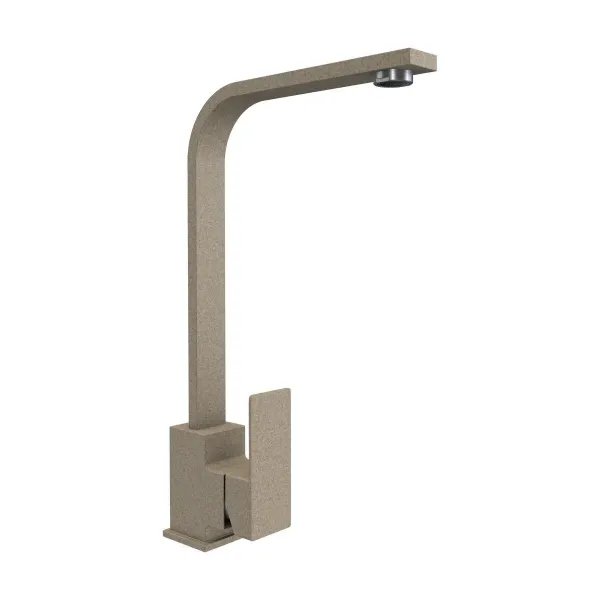 Смеситель кухонный Platinum 179 NES (3007) поворотный, однорычажный из нержавеющей стали, Сафари (000033447)