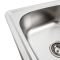Кухонная мойка Рlatinum 5848 ДЕКОР из нержавеющей стали 0,8 мм, 58x48 см, Прямоугольная (SP000000354)