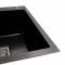 Кухонная мойка Platinum Handmade 78*50В R PVD из нержавеющей стали 3 мм, 78x50x23 см, Квадратный сифон, Черная