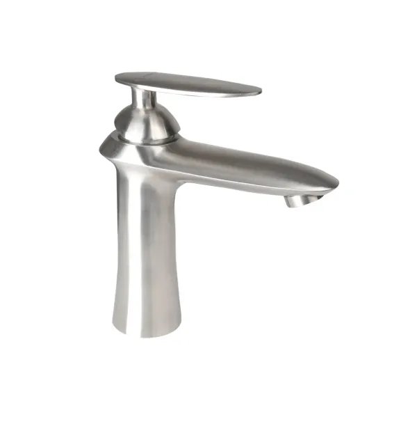 Смеситель для умывальника Germece 8558 статический, однорычажный из нержавеющей стали, Хром (000020224)