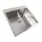 Кухонная мойка Platinum Handmade из нержавеющей стали 1,5 мм, 50x50 см, с подставкой для ножей, Квадратная
