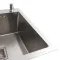 Кухонная мойка Platinum Handmade 78*50С L из нержавеющей стали 3.0 мм, 78x50x22 см, Квадратный сифон, Сатин