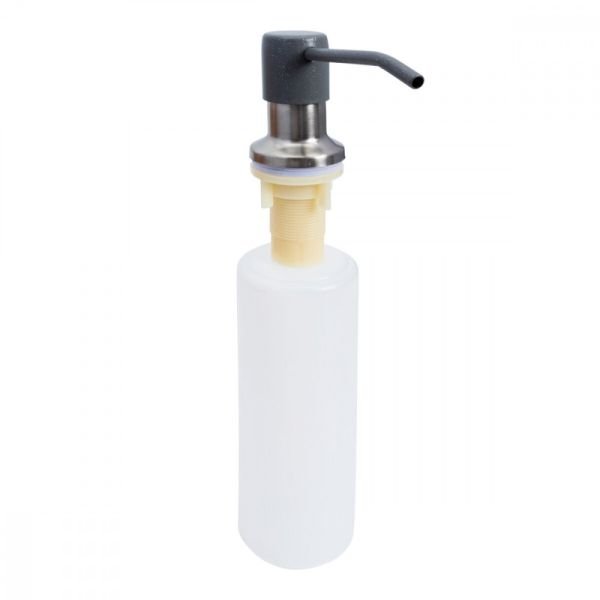 Дозатор встроенный Platinum S02 для жидкого мыла, 0,3 л, Серый металлик (000037448)