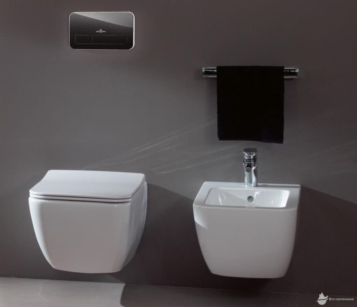 5663RL01 Legato Унитаз подвесной 37*56 см Direct Flush 5663R001 + 9M96S101 Крышка SlimSeat Line с функцией Quick Release и Soft Closing