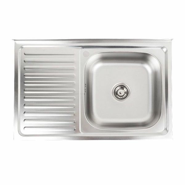 Кухонна мийка з нержавіючої сталі Platinum ДЕКОР 8050 R (0,7/160 мм)