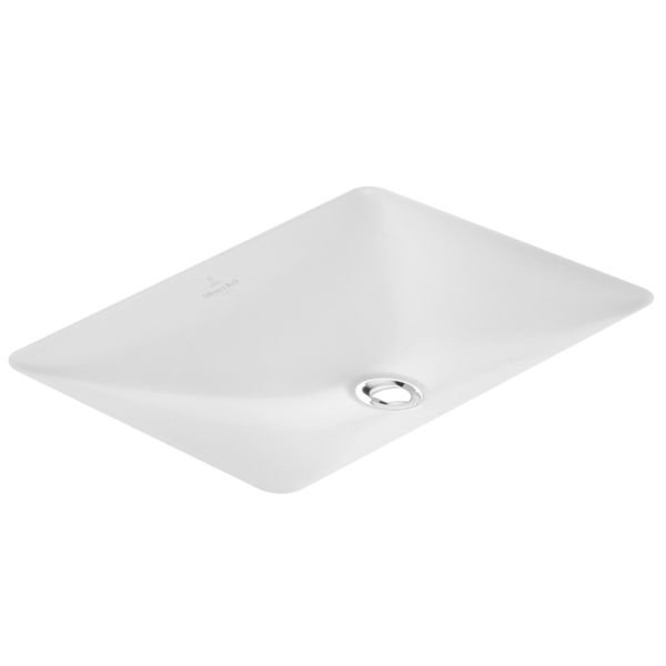 61631001 Loop And Friends Умывальник 45*28 см, под столешницу, с переливом, наружная сторона покрыта глазурью