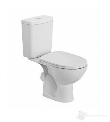 L79211 Freja Унитаз 35*64 см + бачок нижний подвод + крышка плавного опускания антибактериальная, петли Click2Clean