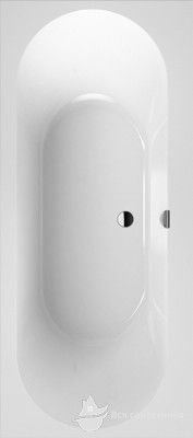 UBQ170OBR2DV-01 VILLEROY&BOCH Ванна квариловая 170х75 прямоугольная, с ножками и сливом- переливом, белая